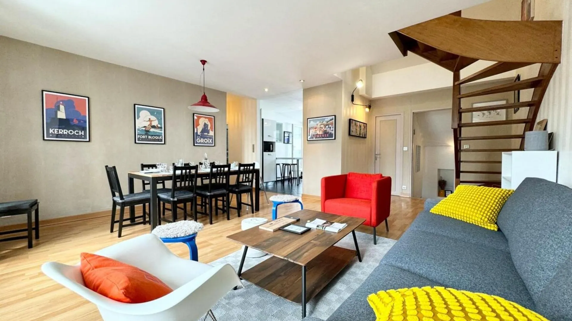 Grand Appartement Cosy - Terrasse - 50M De L'Ocean Ploemeur 0*,  Frankreich