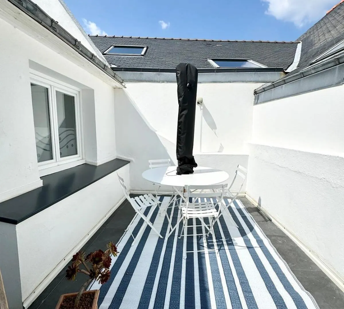 Grand Appartement Cosy - Terrasse - 50M De L'Ocean Ploemeur 0*,